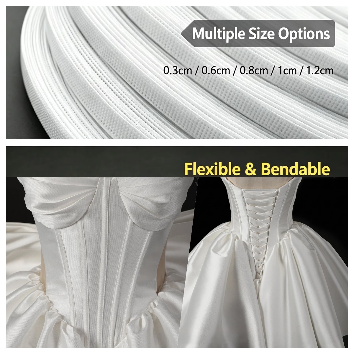 Wedding Dress - Rollo de 50~200 yardas de poliéster