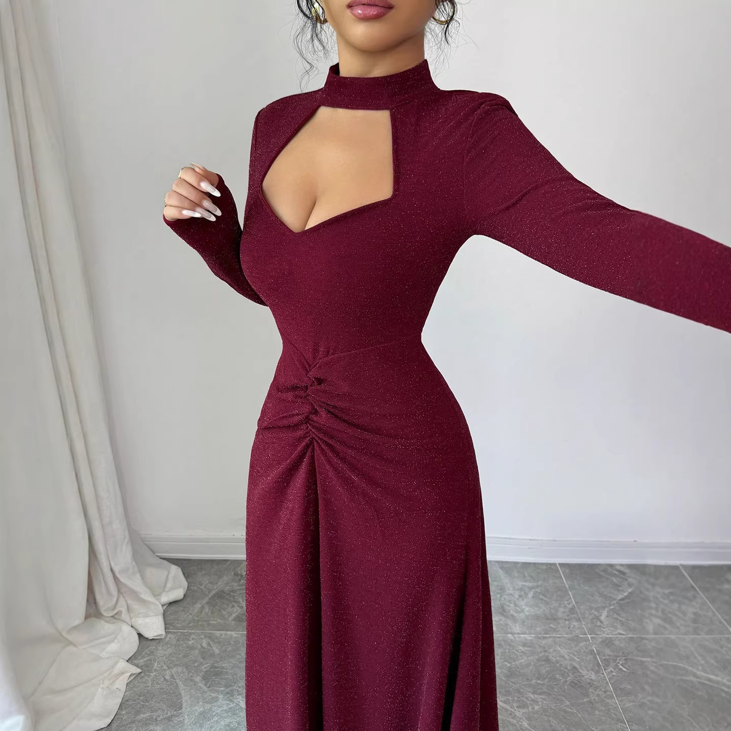 Midi Dress - Vestido Midi Sexy Ajustado de Primavera