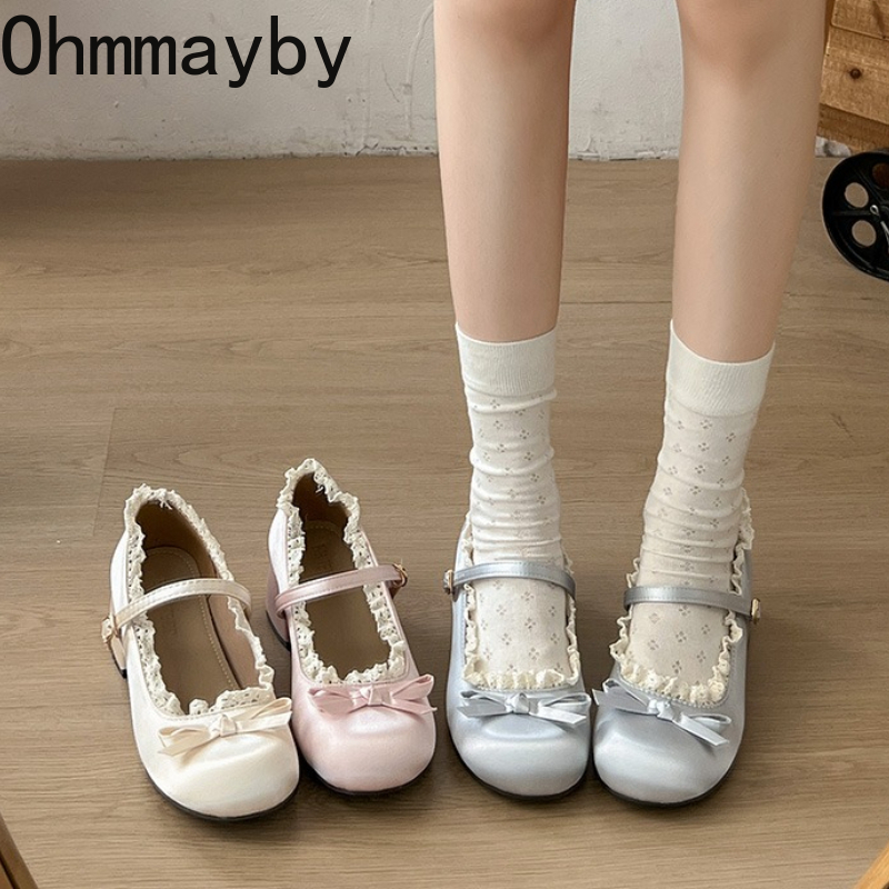 Midi Dress - Zapatos Mary Jane con Lazo de