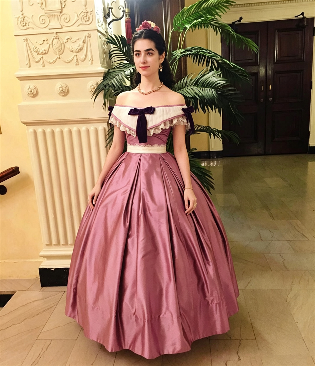 Evening Gown - Vestido de noche estilo victoriano retro
