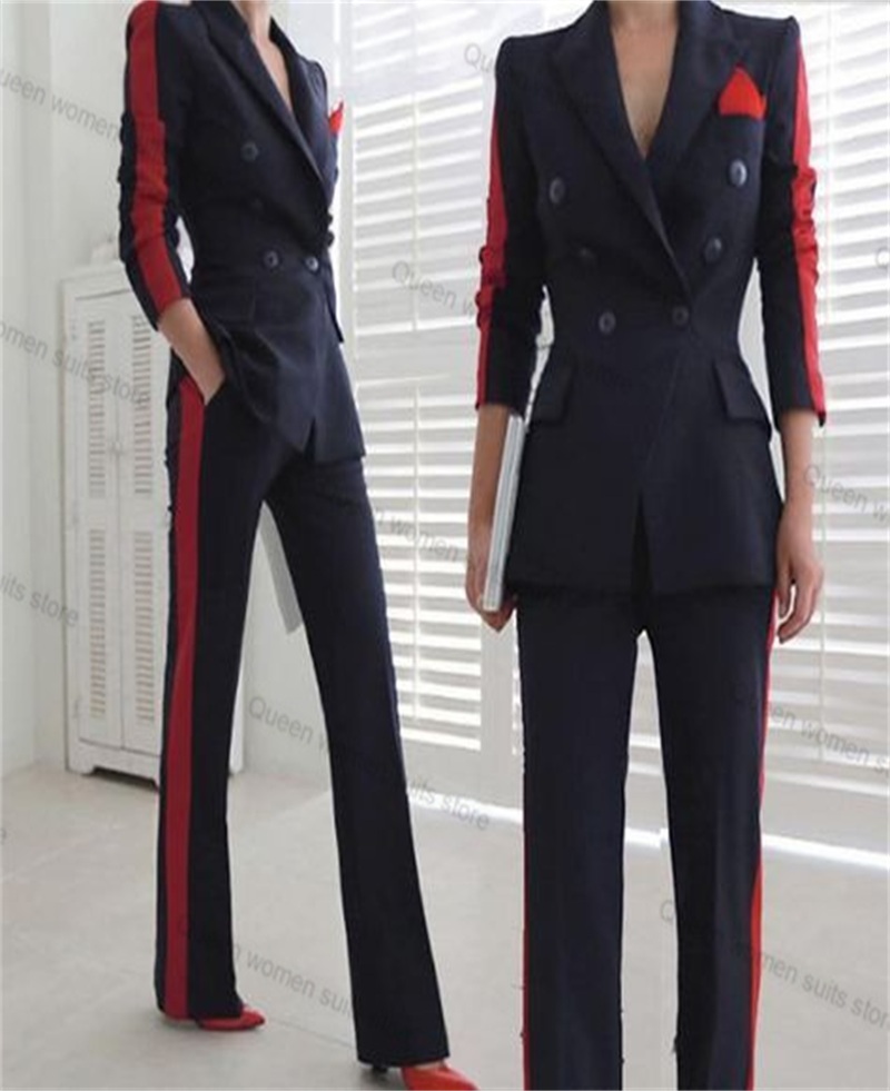 Women'S Red Formal Wear - Conjunto de traje rojo y negro