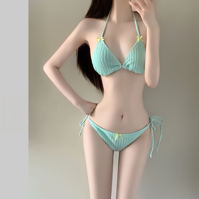 Womens Suit - Conjunto de bikini de manga larga