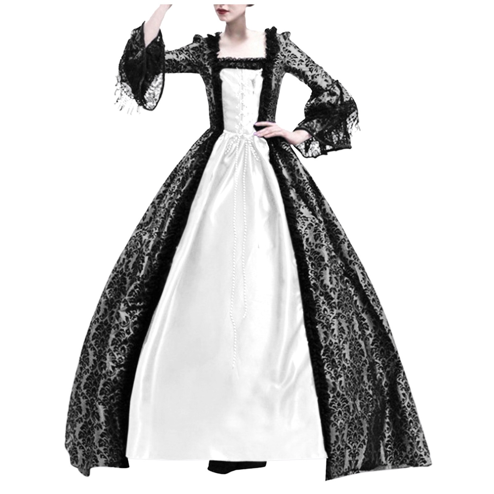 Evening Gown - Disfraz de Princesa Medieval para Cosplay,