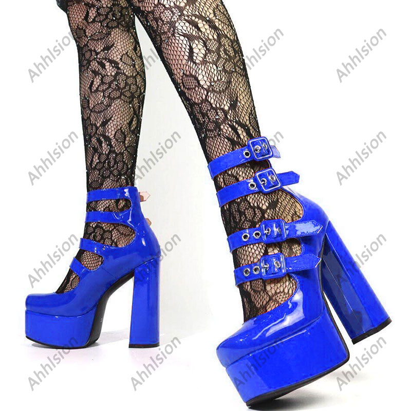 Ahhlsion Zapatos de tacón de a - Pump Heel Block reseña y precio
