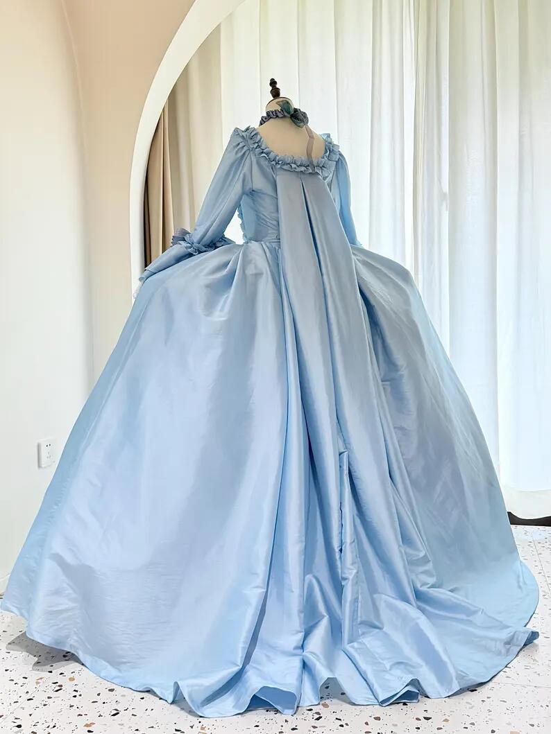 Vestido Azul Rococó del Siglo  - Evening Gown reseña y precio