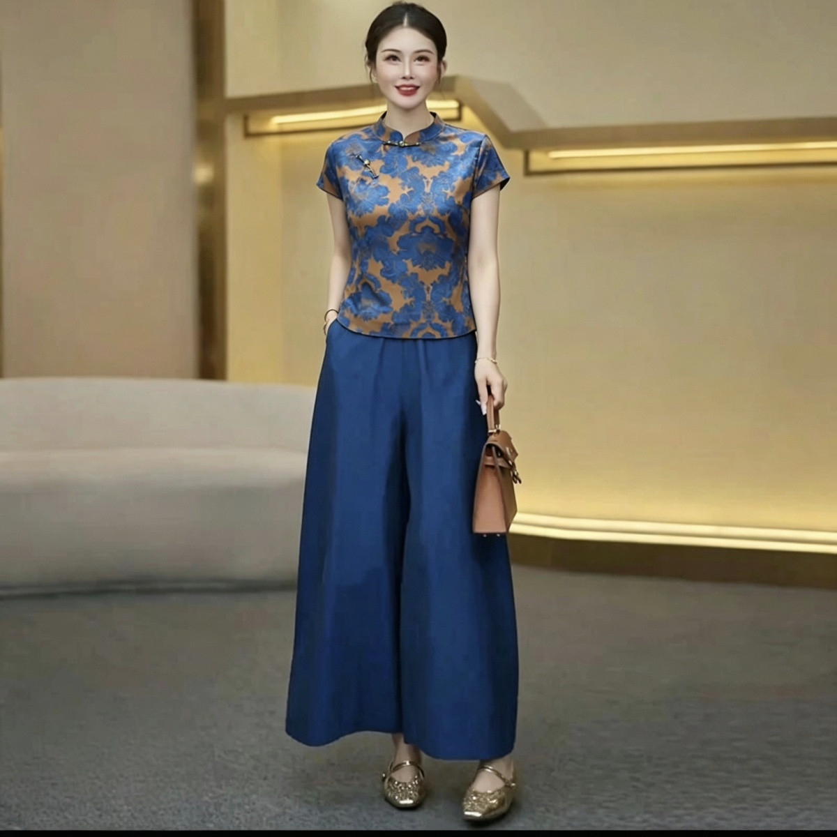 Conjunto de dos piezas de cami - Silk Blouse reseña y precio