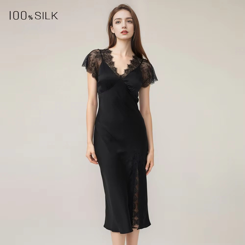 Camisón sexy de encaje de seda - Lace Dress reseña y precio