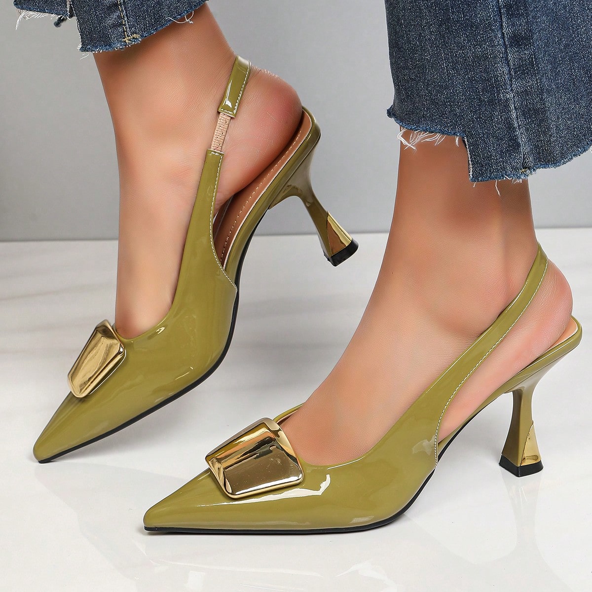 Elegantes zapatos de tacón con - Formal Dress reseña y precio
