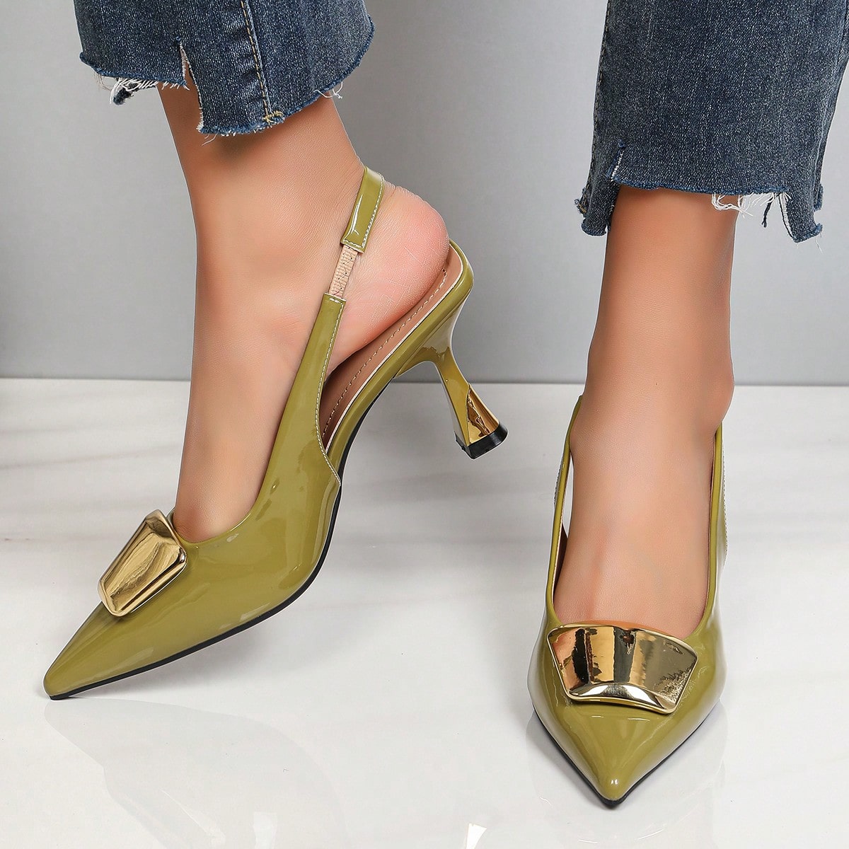 Elegantes zapatos de tacón con - Formal Dress reseña y precio