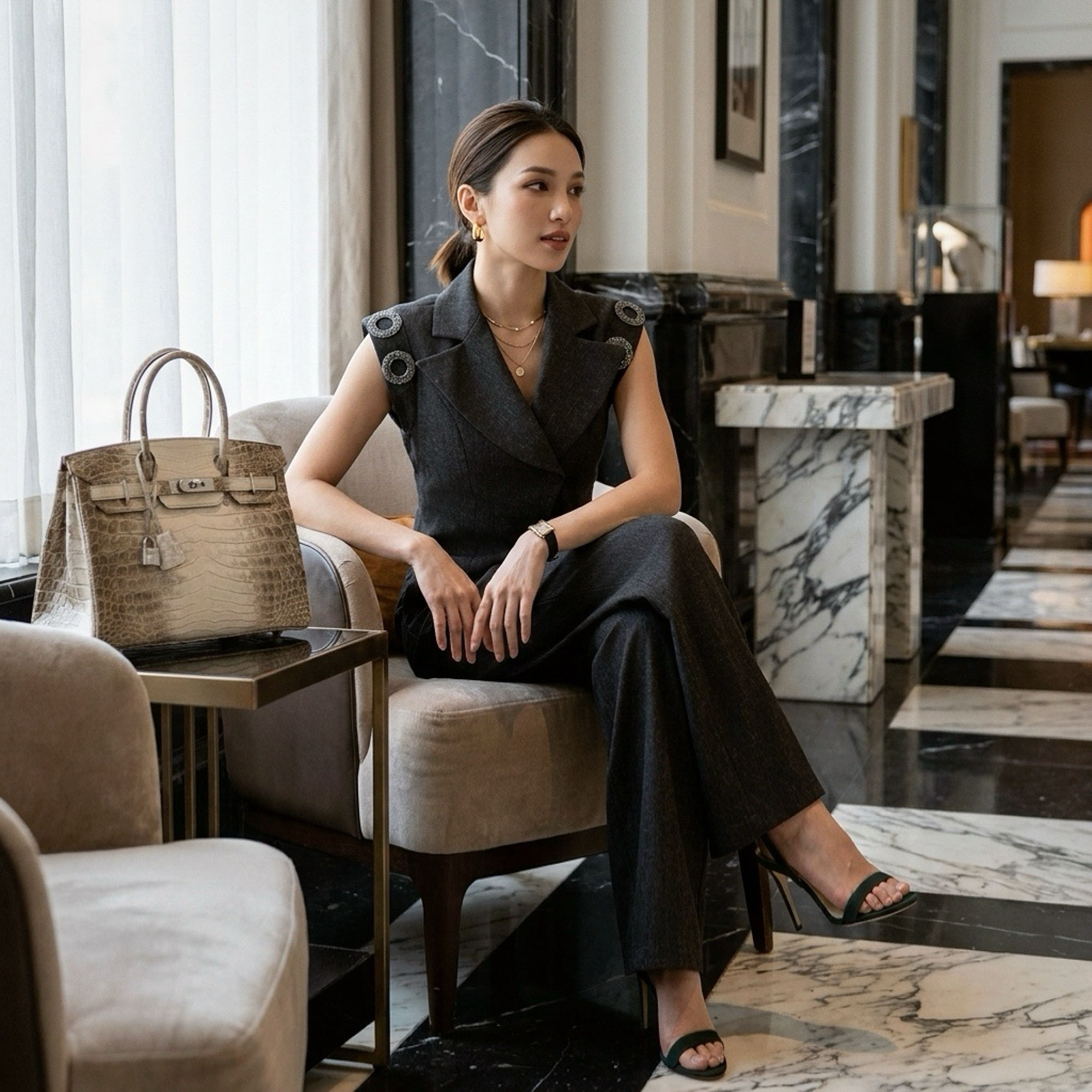 Conjunto de Traje Elegante con - Womens Blazer reseña y precio
