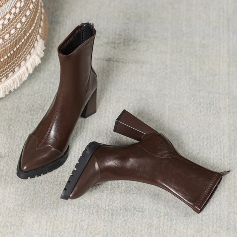 Botas ajustadas francesas con  - Pump Heel Block reseña y precio