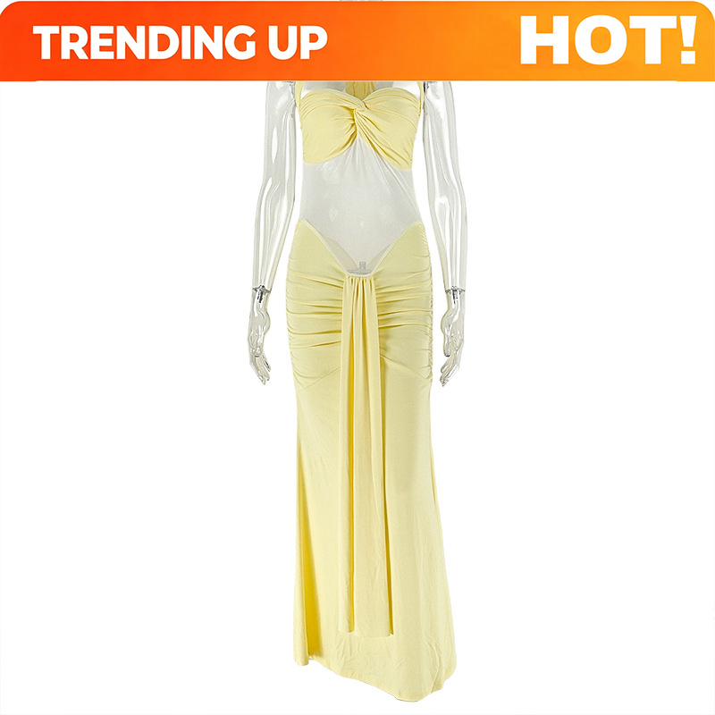 Vestido Bodycon Halter Sin Esp - Midi Dress reseña y precio