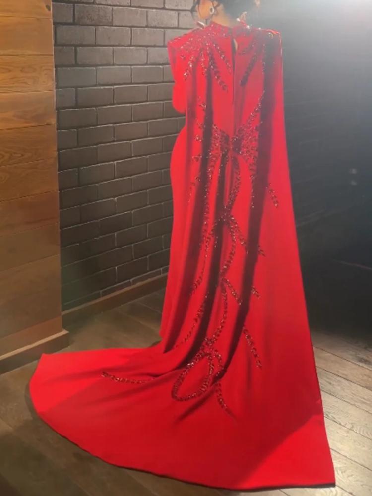 Vestido de noche personalizado - Women'S Red Formal Wear reseña y precio