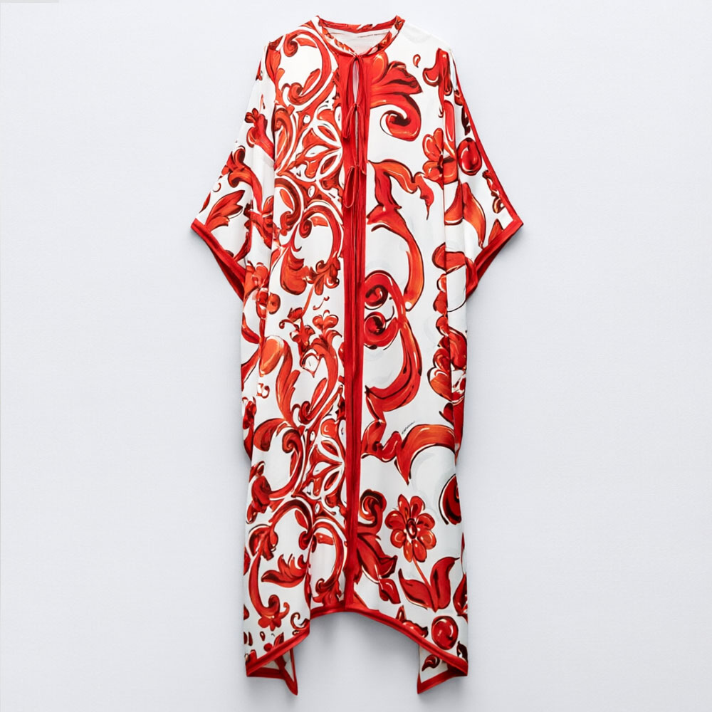 Vestido Largo Holgado con Esta - Women'S Red Formal Wear reseña y precio
